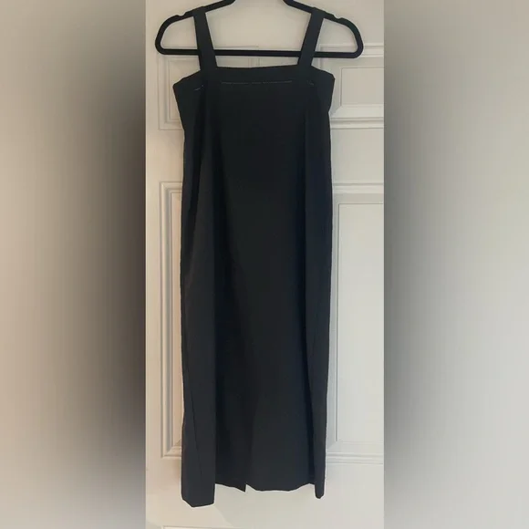 Rare Vintage Linen Square Neck Slip Dress - Picture 3 of 7